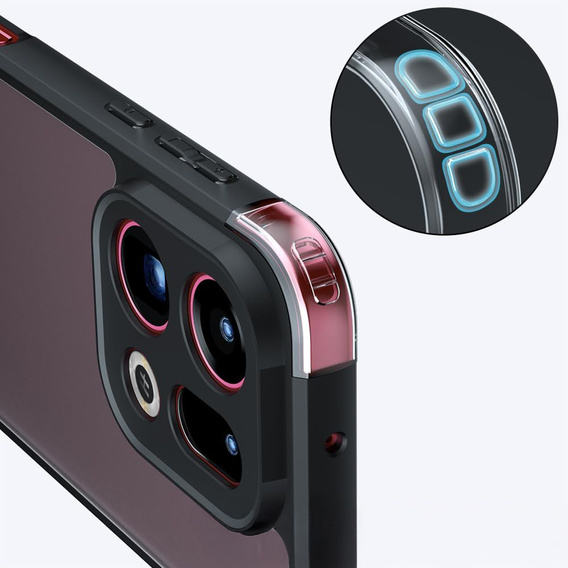 Etui do Oppo Find X9, Fusion Hybrid, matowe czarne