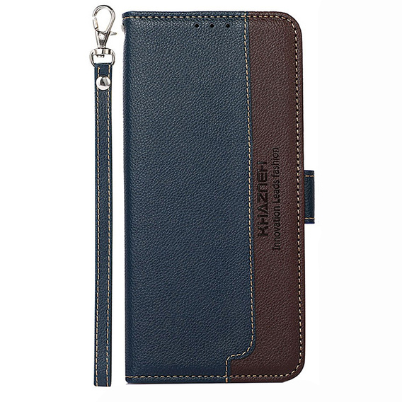Etui z klapką do Sony Xperia 10 IV, KHAZNEH RFID Case, niebieskie