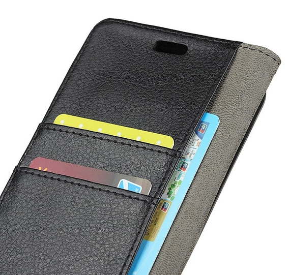 Etui z klapką do Sony Xperia L2, Flexi Book, czarne