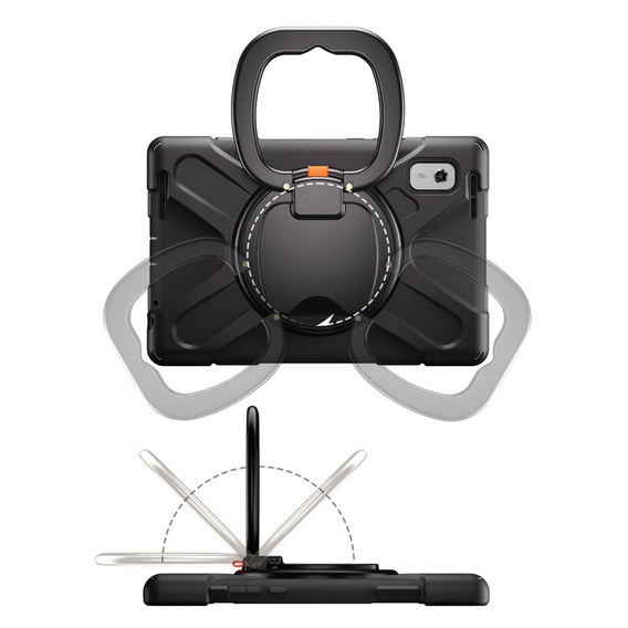 Etui pancerne do Lenovo Tab M9 TB-310FU (2023), Obrotowe 360, Czarne