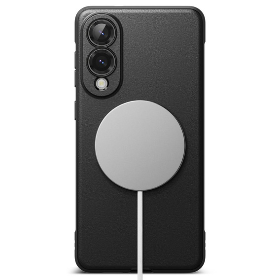 Etui Ringke Onyx MagSafe do Samsung Galaxy S25 Edge  + Szkło Hartowane 9H – Czarne