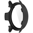 Etui z hartowanym szkłem do Garmin Vivoactive 6 – pełna ochrona 2w1 - czarne