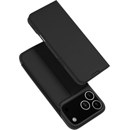 Etui z klapką Dux Ducis do iPhone 17 Pro Max, Skin Pro, czarne