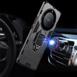 Etui do Honor Magic 5 Lite, Kickstand Ring, czarne