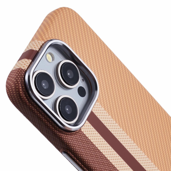 Etui do iPhone 14 Pro, Carbon Fiber MagSafe, żółte