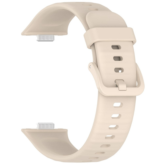 Pasek Silikonowy do Huawei Watch Fit 4 / 4 Pro / 3, Beżowy