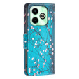 Etui z klapką do Infinix Hot 40i, Wallet, Sakura niebieskie