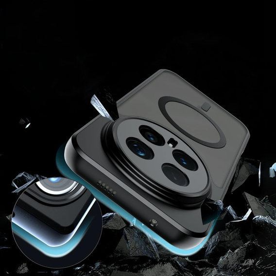 Etui do Honor Magic 8 Pro, do MagSafe, ERBORD Matt Case, czarny