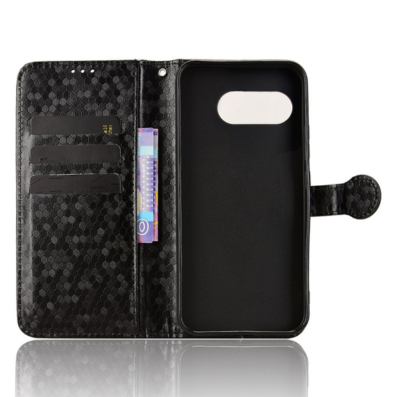 Etui z klapką do T Phone 3 5G, Wallet Rhombus, czarne