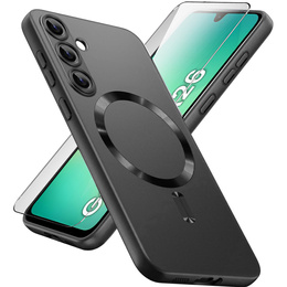Etui do Samsung Galaxy A26 5G, ColorMag, do MagSafe, czarne + Szkło hartowane 9H