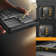 Etui do Samsung Galaxy S25 Ultra, Tongate MECH Series, Klips do paska, czarne