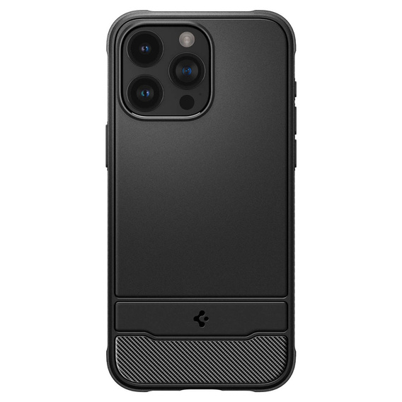 Etui Spigen do iPhone 15 Pro, Rugged Armor MagSafe, Czarne