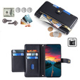 Etui z klapką do Realme 14 Pro+ 5G, Wallet Zipper Pocket, czarne