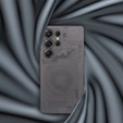 Etui do Samsung Galaxy S25 Ultra, Matte Case z wzorem wnętrza telefonu, czarne