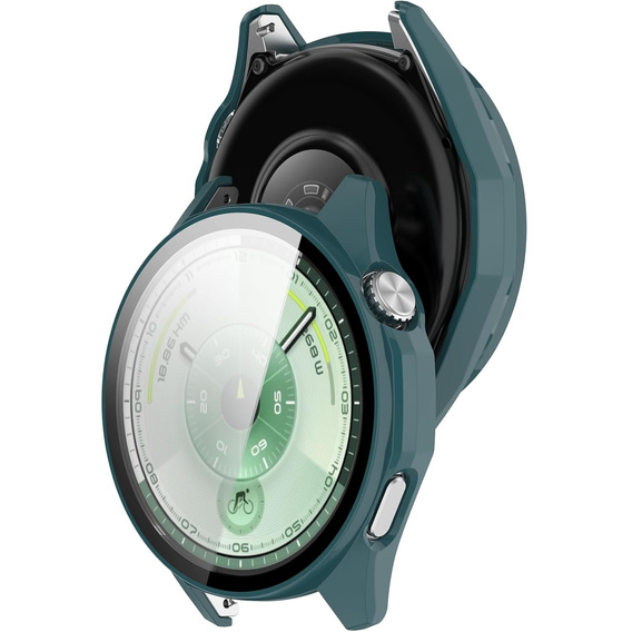 2w1 Etui + Szkło Hartowane do Huawei Watch GT 6 46mm, Zielone