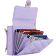 Etui skórzane Card Slots do Samsung Galaxy Z Flip7, fioletowe