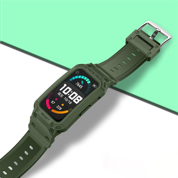 2w1 Pasek + Etui do Huawei Watch Fit, Zielony