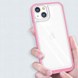 Etui ERBORD do iPhone 13 Mini, Hybrid Frame, różowe