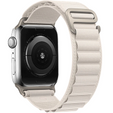 Pasek Nylonowy do Apple Watch 1/2/3/4/5/6/7/8/9/10/SE 38/40/41/42mm, Biały