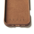 Etui Mujjo Skórzane do iPhone 16, MagSafe, brązowe
