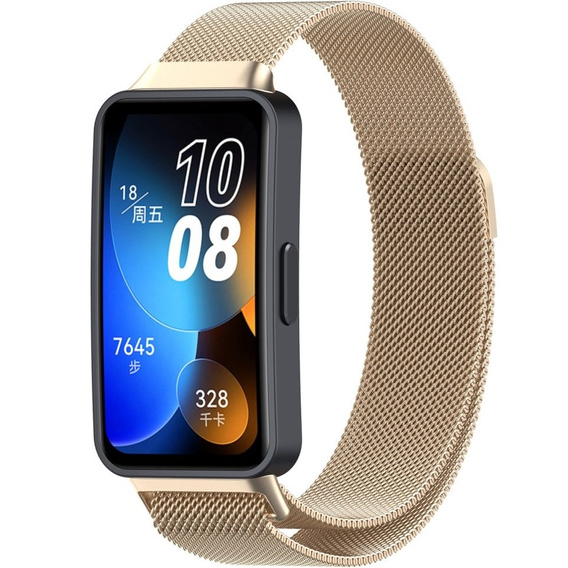 Bransoleta Milanese do Huawei Band 8 / Huawei Band 9 / Huawei Band 10, Szampańska