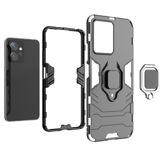 Etui do Xiaomi Redmi Note 12 4G, Kickstand Ring, czarne