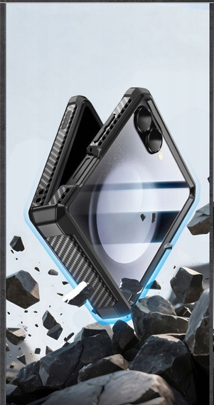 Etui Supcase Unicorn Beelte Pro do Samsung Galaxy Z Flip7 5G, Czarne