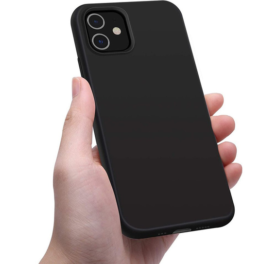 Etui do iPhone 12 Pro Max, Silicone Lite, czarne