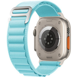 Pasek Nylonowy do Apple Watch 1/2/3/4/5/6/7/8/9/10/11/SE Ultra 1/2/3 42/44/45/46/49mm, Niebieski