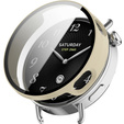 2w1 Etui + Szkło Hartowane do Xiaomi Watch S4 41mm, beżowe