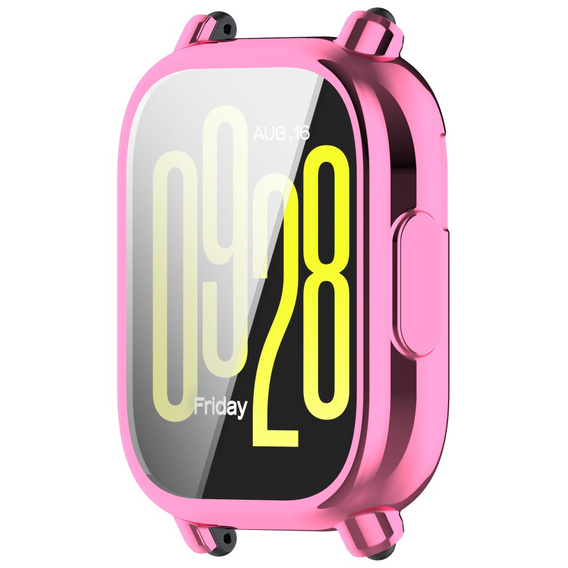 2w1 Etui z Osłoną na ekran do Xiaomi Redmi Watch 5 Active, Różowe
