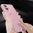 Etui do Samsung Galaxy S25 Edge, ColorMag, do MagSafe, różowe + Szkło hartowane 9H