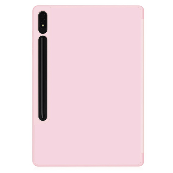Etui do Samsung Galaxy Tab S10+ Plus, Smartcase z miejscem na rysik, różowe