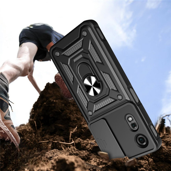 Etui pancerne do Nubia Neo 2 5G, CamShield Slide, czarne