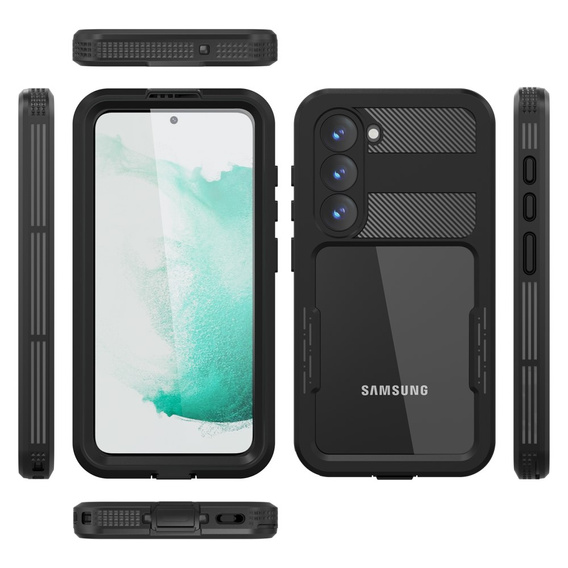 Etui Wodoodporne IP68 do Samsung Galaxy S23, czarne