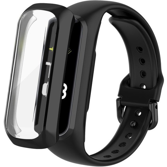 Etui z osłoną na ekran do Samsung Galaxy Fit 2 SM-R220, Czarne