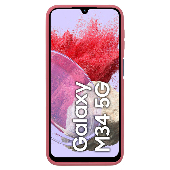Etui do Samsung Galaxy M34 5G, Silicone Lite, czerwone