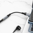 Hoco LS36 Adapter AUX USB-C do Jack 3,5 mm - czarny