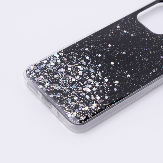 Etui do Xiaomi Redmi 12, Glittery, czarne