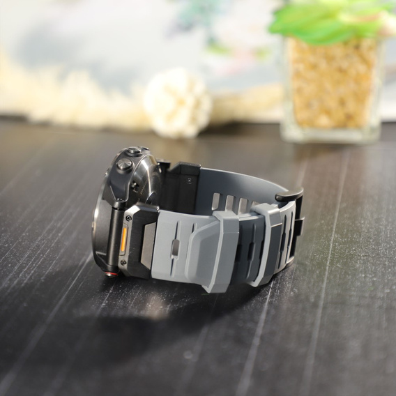 Pasek Silikonowy QuickFit do Garmin Fenix 26mm, Szary