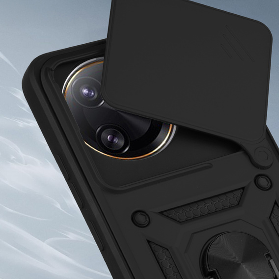 Etui pancerne do Xiaomi Poco F7 Ultra, CamShield Slide, czarne