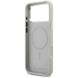 Etui Karl Lagerfeld do iPhone 17 Pro, Karl & Choupette Pins MagSafe, szare
