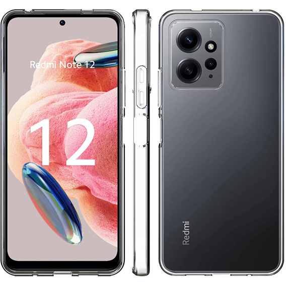 Etui cienkie do Xiaomi Redmi Note 12 4G, Slim CamShield, przezroczyste
