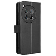 Etui z klapką do OnePlus 12 5G, Wallet Smart Magnet, czarne