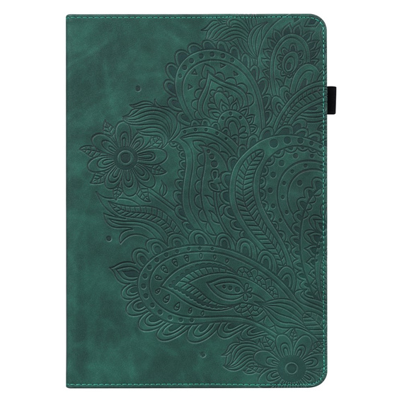 Etui do Xiaomi Redmi Pad SE 11", Flowers, zielone