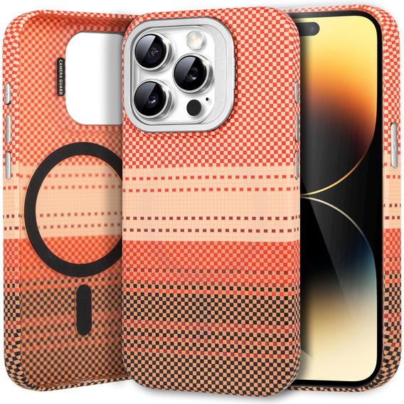Etui do iPhone 14 Pro, Frame Kickstand, do MagSafe, Sunset Orange