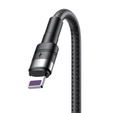 XO kabel NB-Q191 3w1 40W Micro USB / Typ-C / Lightning 3w1, 1,2m,  czarny