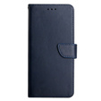 Etui z klapką do Samsung Galaxy A35 5G, Nappa Texture Wallet, niebieskie