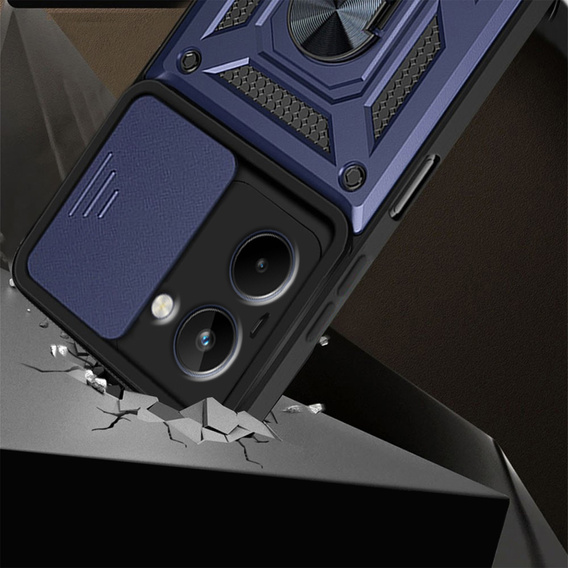 Etui pancerne do Xiaomi Redmi A5, CamShield Slide, niebieskie