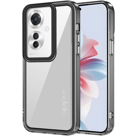 Etui do Oppo Reno 11F 5G, Fusion Hybrid, przezroczyste / czarne